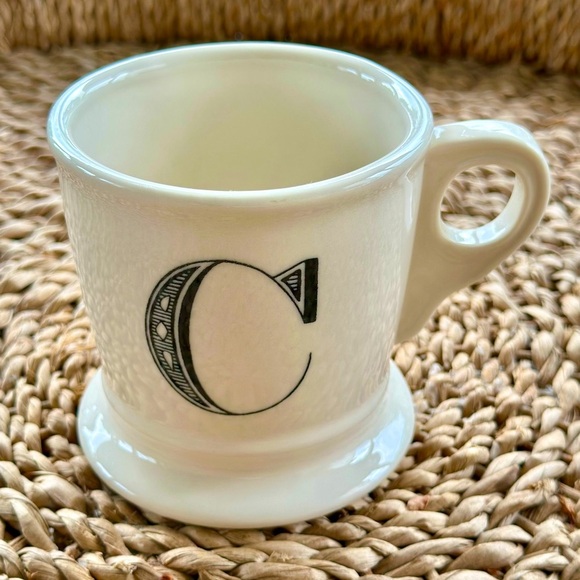 Anthropologie Other - Anthropologie Monogrammed Ceramic Mug with C